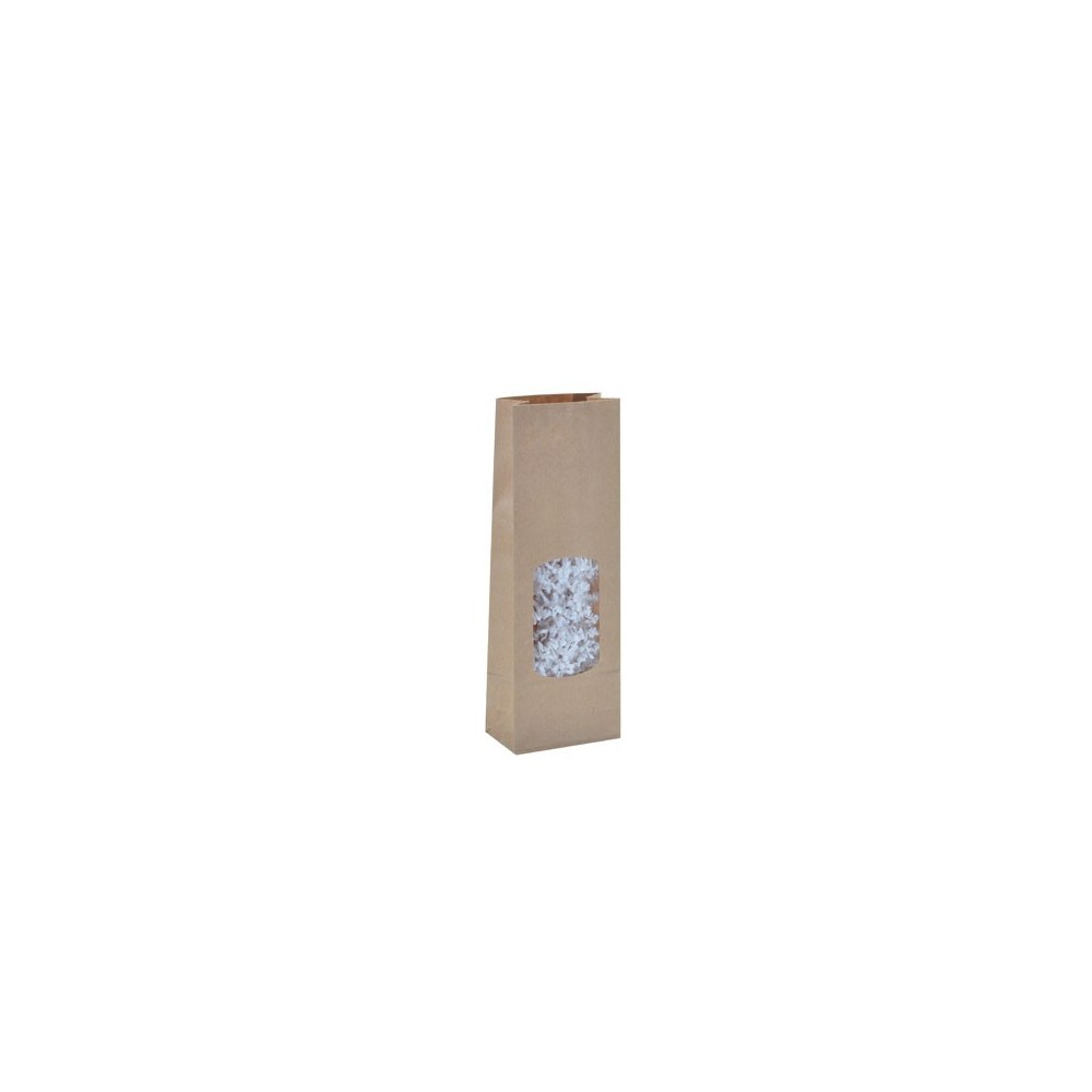 Sachet confiserie kraft avec fenêtre x10 (Petit Format)