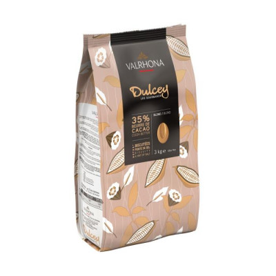 Dulcey 32% - Création gourmande chocolat blond en fèves 200g VALRHONA