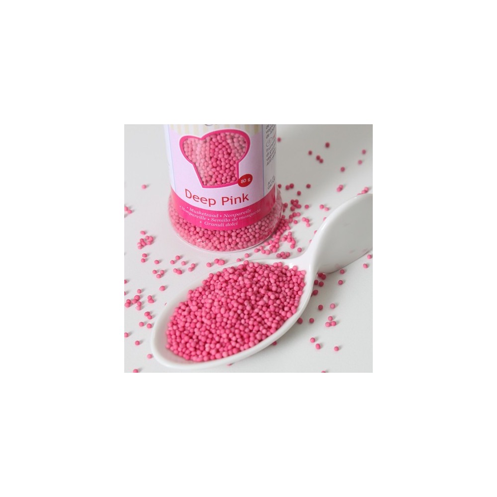 Mini billes de sucre roses 80g
