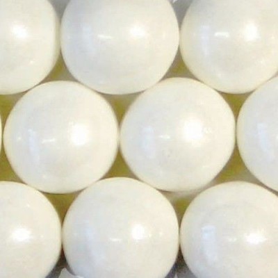 Perles de sucre blanc nacré larges 8mm