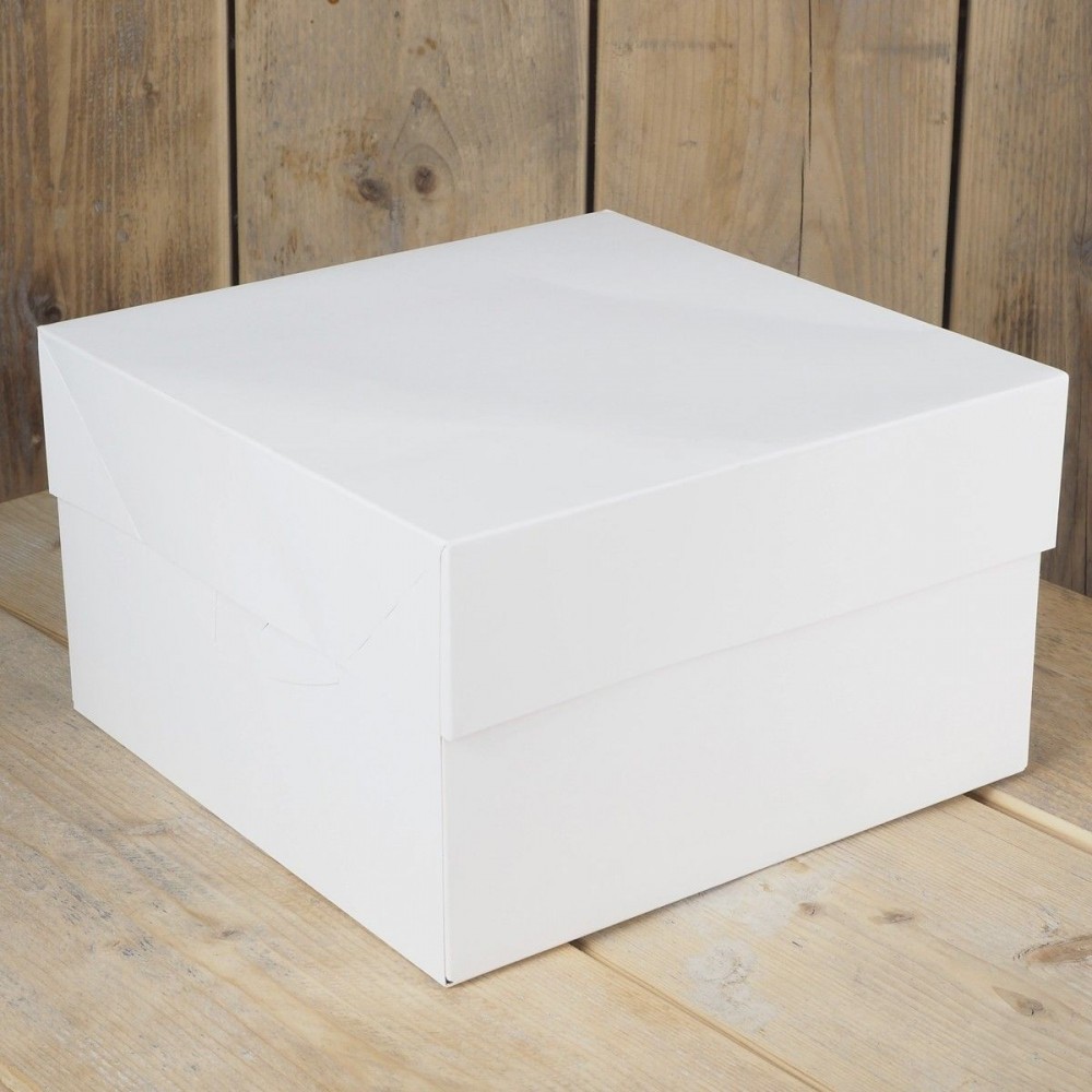 Lot de 25 boîtes en carton pour transporter gâteaux, pâtisseries,  pâtisseries, pâtisseries, salades rectangulaires 51 cm x 41 cm