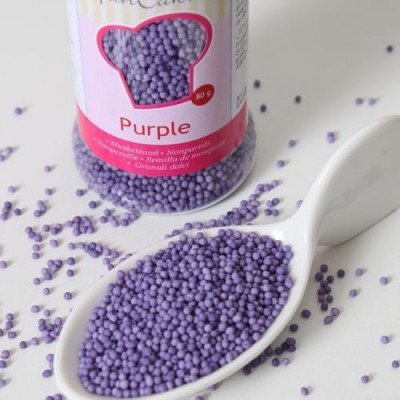 Mini billes de sucre purple 80g