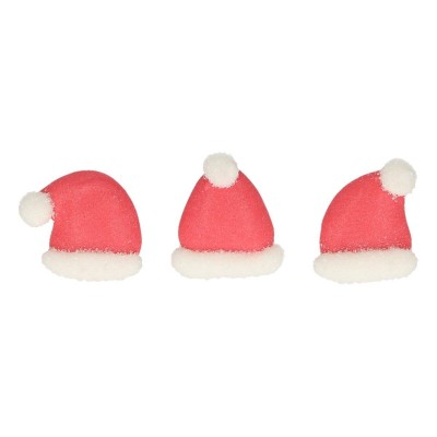 Petit chapeau de Noël en sucre x12 funcakes