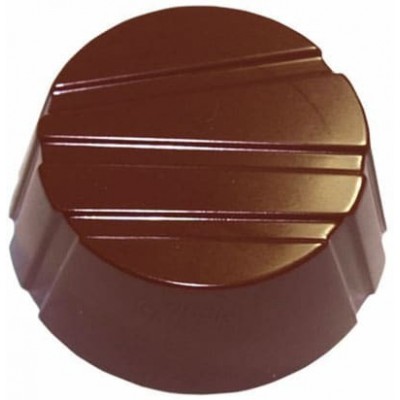 Moule à chocolat en polycarbonate ronds rayés