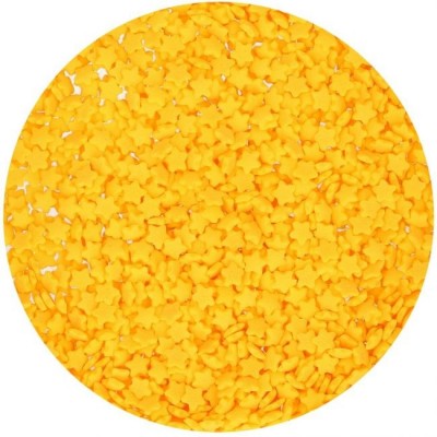 Mini étoiles jaunes en sucre funcakes