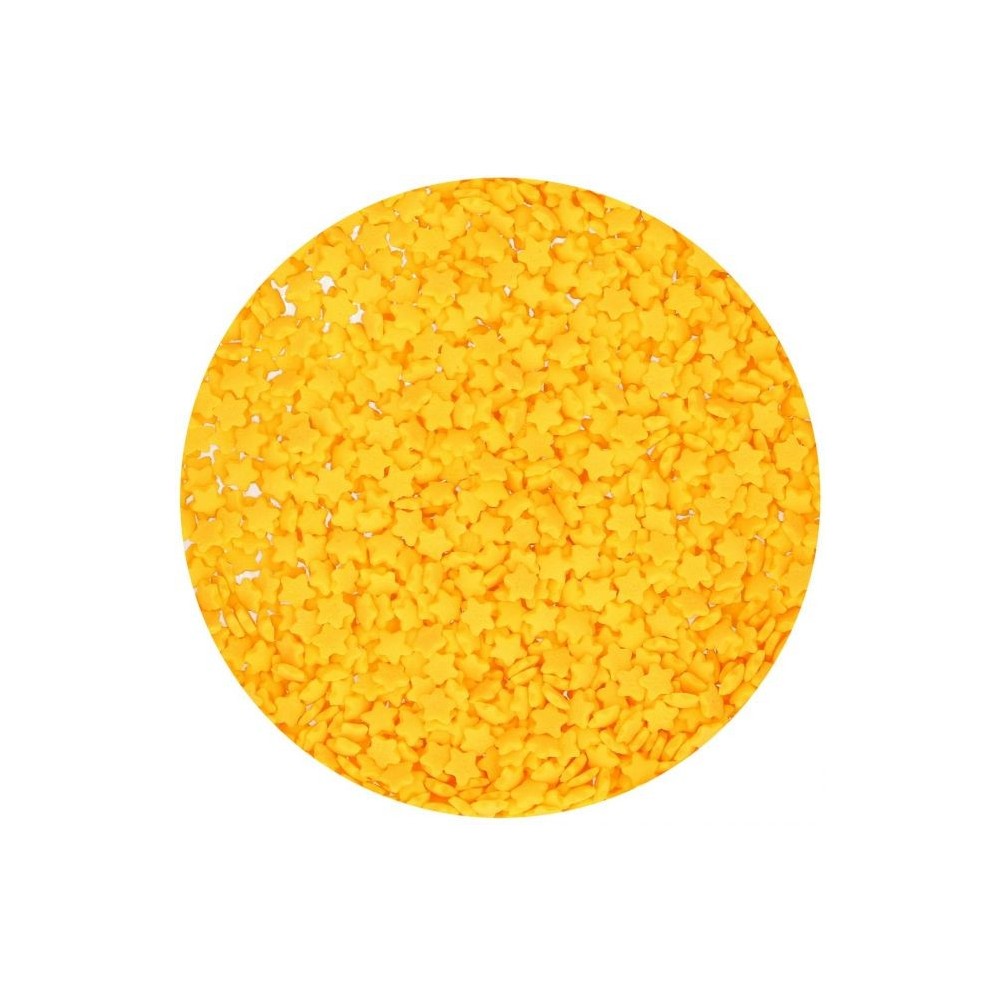 Mini étoiles jaunes en sucre funcakes