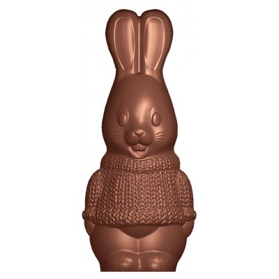 Moule à chocolat Lapin en tricot