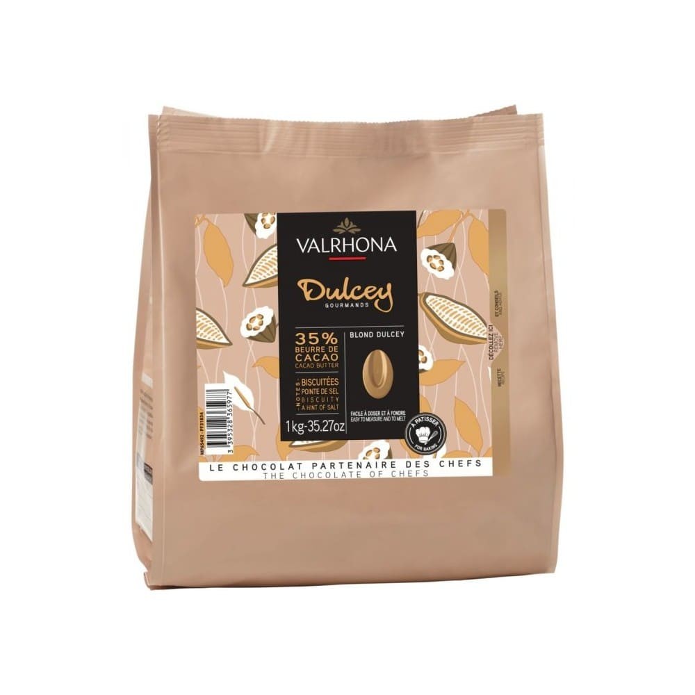 Blond Dulcey 32% 200gr - Chocolat de couverture blond de couverture Valrhona