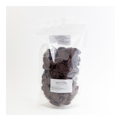 Chocolat de couverture noir Guanaja 70% de cacao en fèves 500g VALRHONA