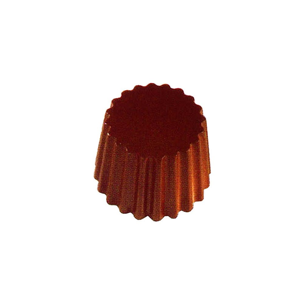 Moule à chocolat en polycarbonate rond nervuré cabrellon