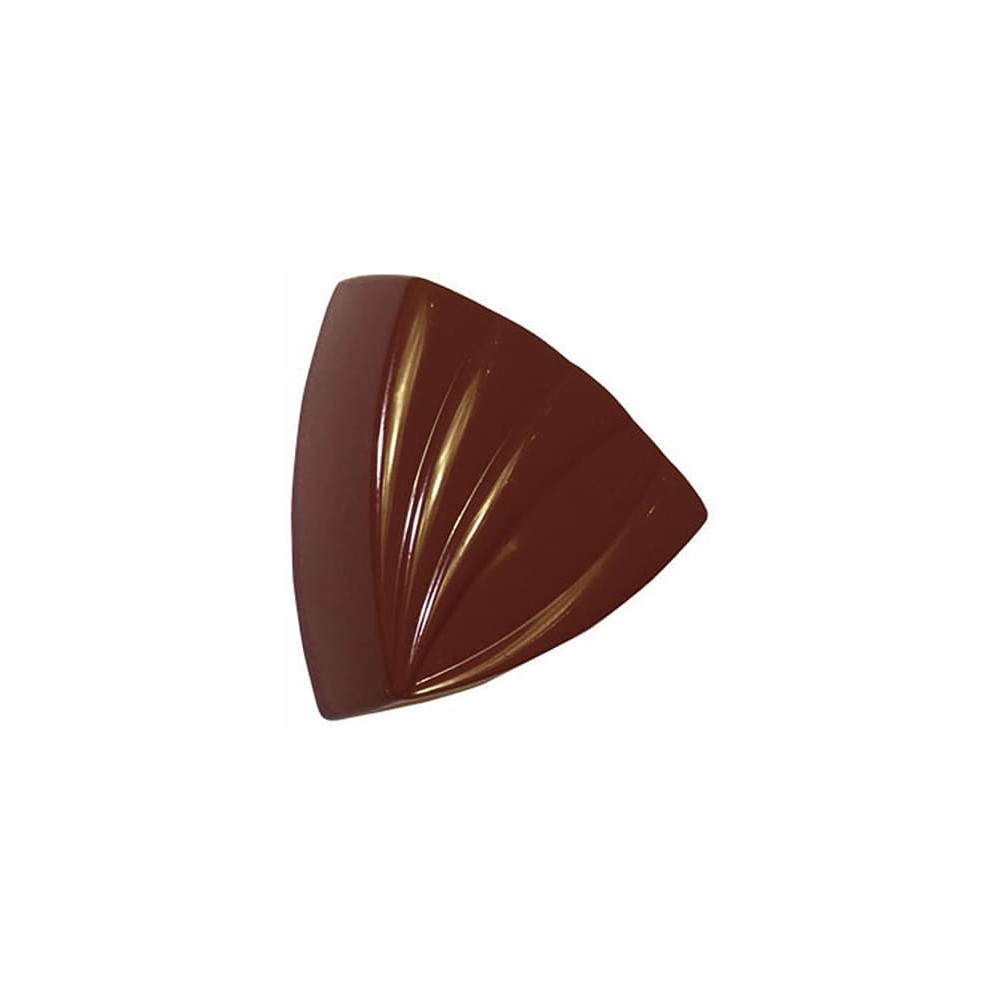 Moule à chocolat en polycarbonate triangle rayé