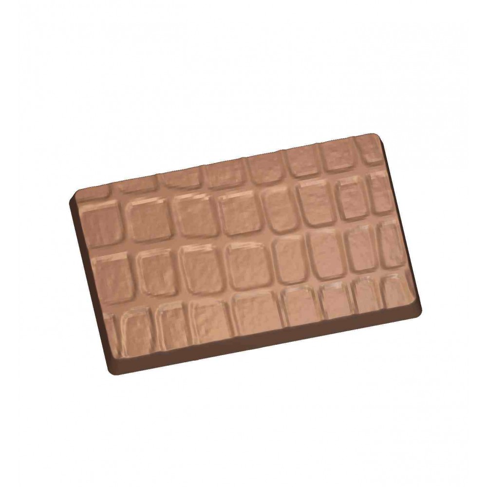 Moule à chocolat petites tablettes imprimé croco