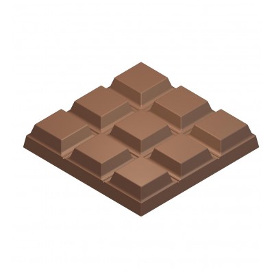 Moule à chocolat 6 tablettes carrées