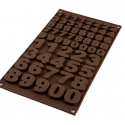 Moule à chocolat en silicone Choco chiffre silikomart
