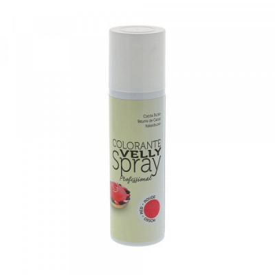 Spray alimentaire effet velours rouge 250mL