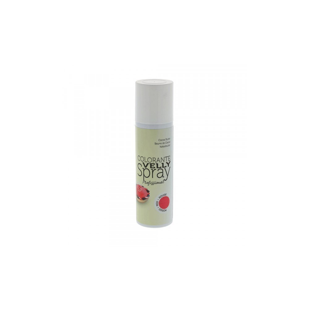 Spray alimentaire effet velours rouge 250mL