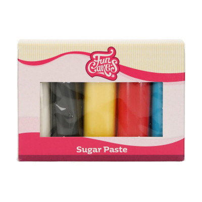 Pack pâte à sucre couleurs Primaires 5x100g