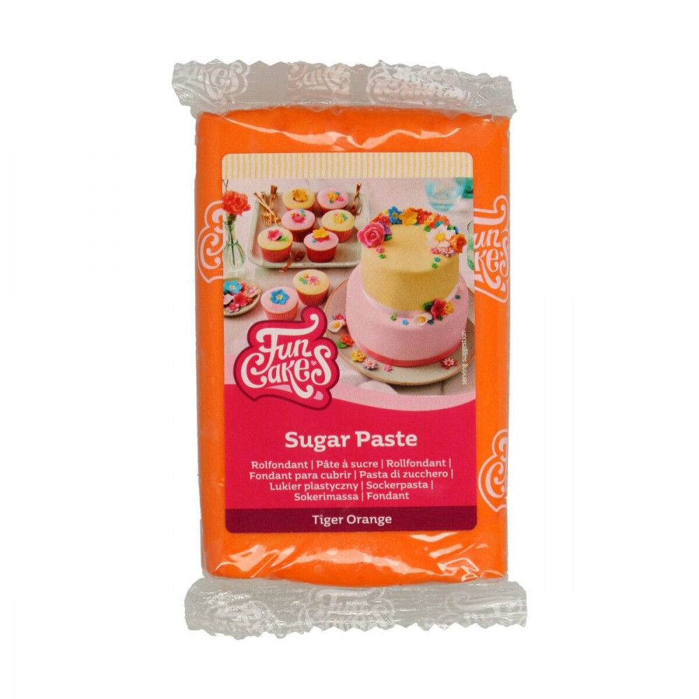 Pâte à sucre Orange 250g