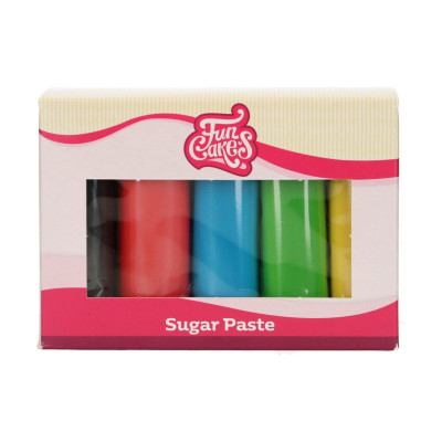 Pack pâte à sucre couleurs essentielles 5x100g